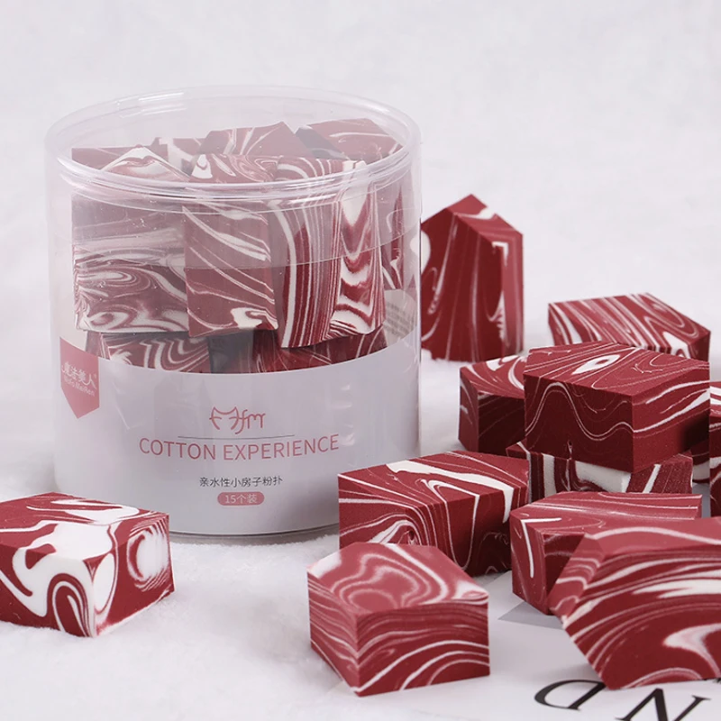 15 шт. косметическая губка для макияжа высокоэластичная мягкая гибкая Пентагон