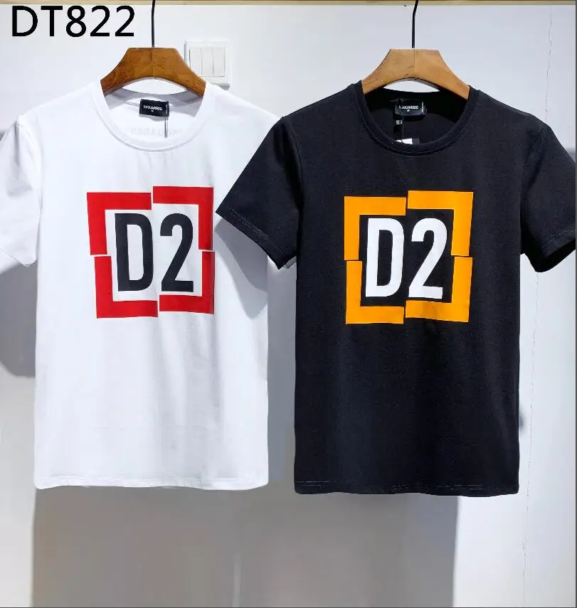 

Мужская и женская футболка с принтом D2, футболка большого размера с круглым вырезом, DT822, новинка 2021