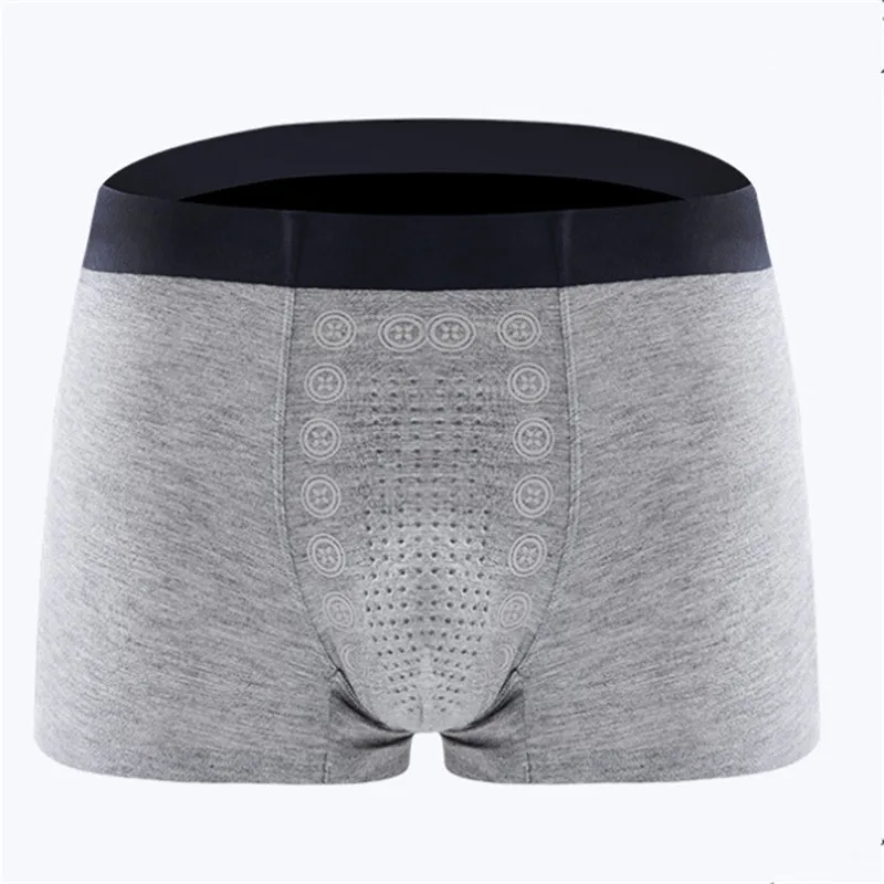 Wholesale Mens Healthy Magnetic Underpants Moisture Absorption Male Physiological Panties 26 Energy Magnet Massage Boxer Shorts