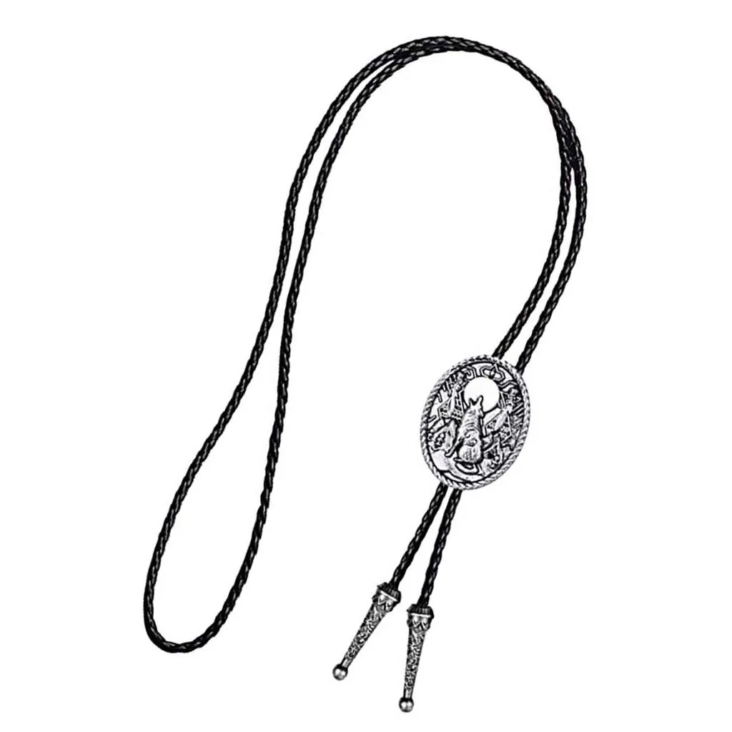 Ковбойские Ретро галстуки с волком и мужские ювелирные украшения|Женские