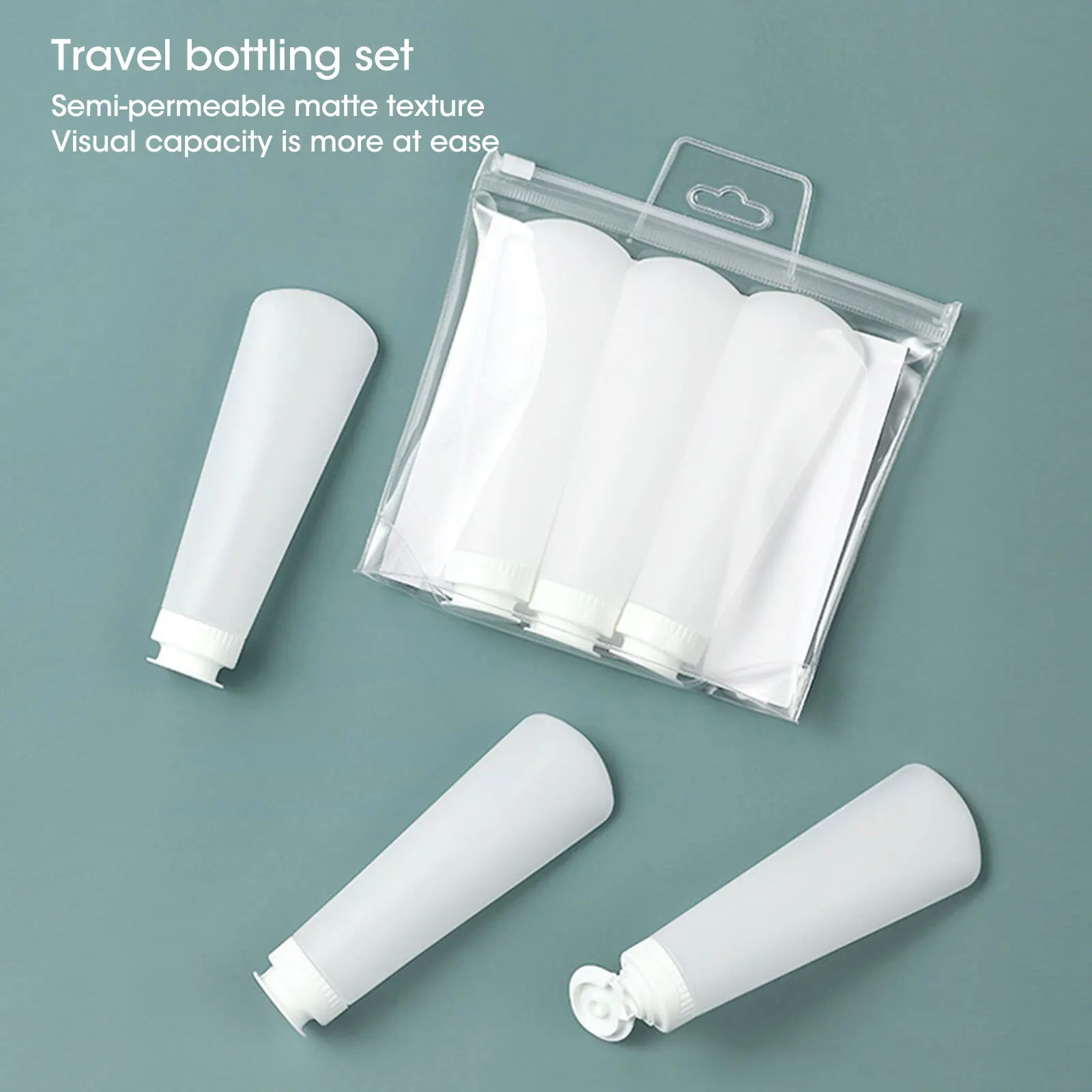 

3Pcs/Set Travel Portable Reusable Dispenser Bottle Kit Essence Shampoo Shower Gel Hose Bottles Lotion Cosmetic Refillable Bottle
