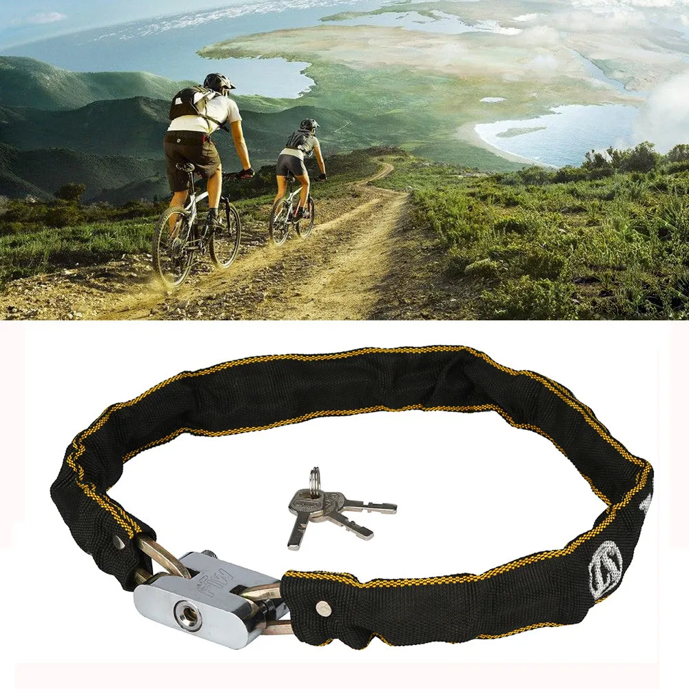 Мощный велосипедный замок для мотоцикла скутера мотора велосипеда цепной Лидер