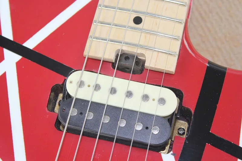Высокое качество-новое поступление EVH Вольфганг Custom Shop электрогитара в красно-белой линии оптом 150604
