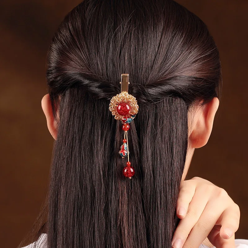 Украшение для волос изящные цветные глазурованные шпильки этнической бижутерии эмалированные заколки аксессуары из клоисонне для прически.