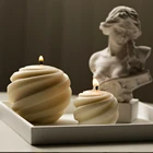 Форма для свечей сделай сам, круглая силиконовая форма для самостоятельного изготовления соевых свечей, для ароматерапии, домашний декор