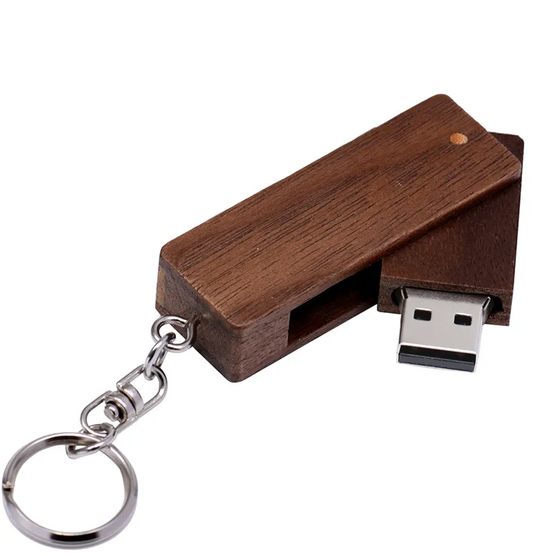 JASTER логотип персональный деревянный USB флеш-накопитель креативный подарок индивидуальный логотип дерево u диск бамбуковая Флешка 4 ГБ 8 ГБ 16 ГБ 32 ГБ 64 ГБ - Цвет: walnut wood
