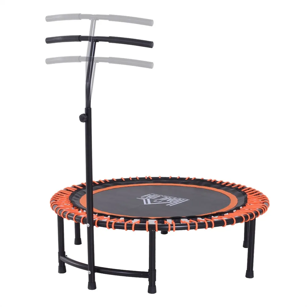 HOMCOM Bungee Trampoline with Handle support Adjustable Diameter 114 cm Max Load 100 kg Orange | Спорт и развлечения