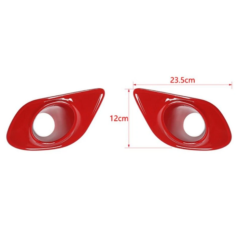 

Front Fog Light Lamp Cover Tirm for Dodge Charger 2015 2016 2017 2018 2019 2020 Car Accessories(Red)