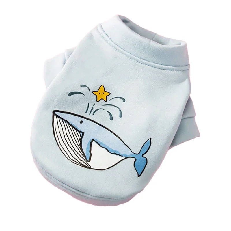 Летняя одежда для собак милая хлопковая на весну маленьких средних щенков кошек