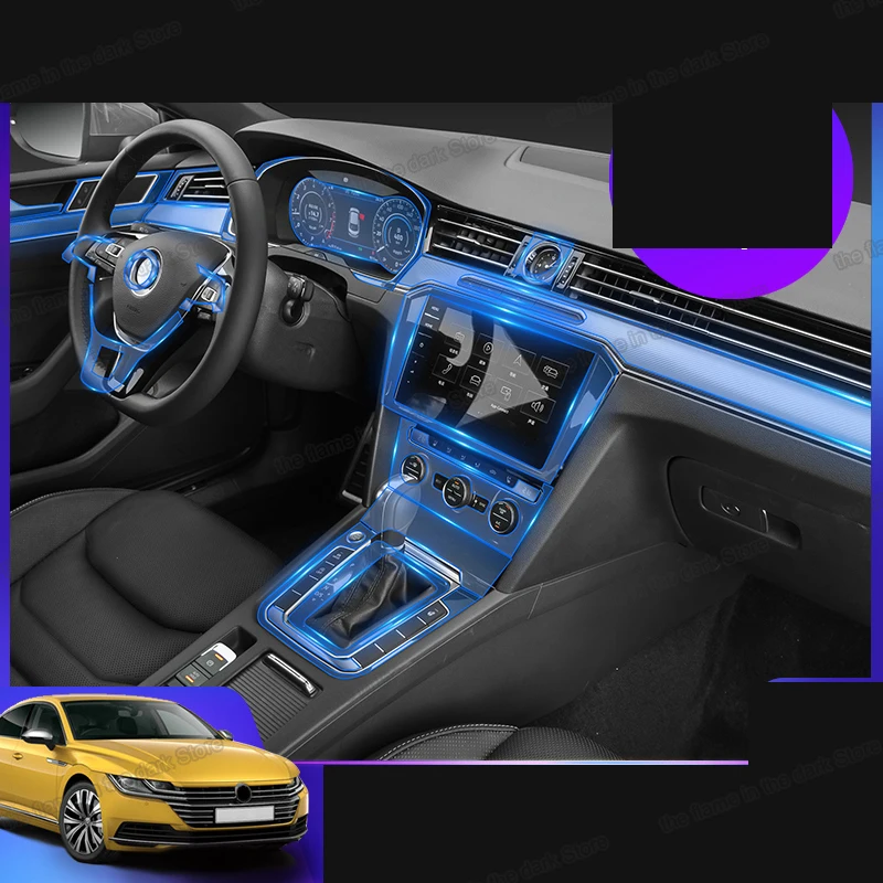 Прозрачная защитная пленка Lsrtw2017 из ТПУ для салона автомобиля HD наклейка на