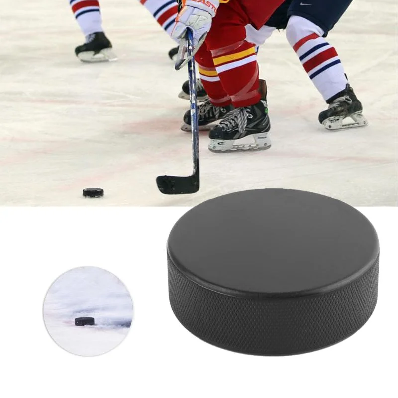 1 PC High Quality Professional Sports Classic Black Ice Hockey Official Size Competition Training Game Practice Rubber Puck Ball