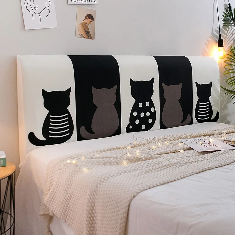 Чехол для кровати в скандинавском стиле с мультяшными кошками чехол