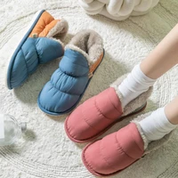 slippers women winter shoes ladies waterproof fluffy fur slippers indoor furry slides couple home shoes pantuflas de mujer