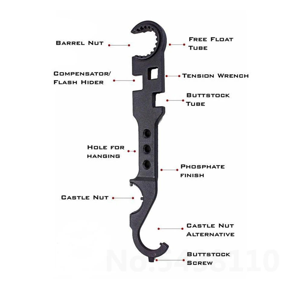 Комбинированный гаечный ключ AR15 гайковерт для замка цилиндрический трубчатый