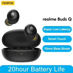 Original realme Buds Q TWS Wireless Headphones In-ear Earphones Touch
Control 20 Hours Battery Bluetooth 5.0 IP5 Water resistant