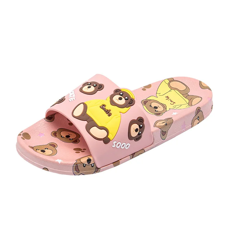 

2021 New Summer Soft Bottom Slippers Female Indoor Home Sandals And Slippers Cute Cartoon Bear Girl Summer Outdoor Drag