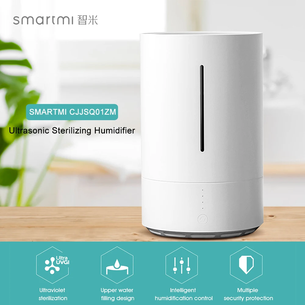 Увлажнитель CJJSQ01ZM SMARTMI умный ультразвуковой стерилизующий с управлением через