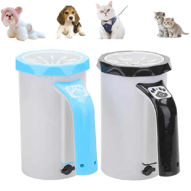 

Автоматическая электрическая чашка для мытья ног домашних животных, автоматическая мойка ног, мощная портативная щетка для чистки лап, кош...