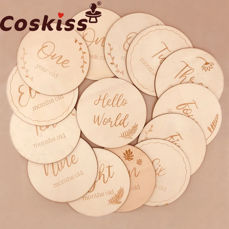 Coskiss-tarjetas conmemorativas para beb&eacute;s, accesorios de fotos para ni&ntilde;os reci&eacute;n nacidos, 1 Uds.-0