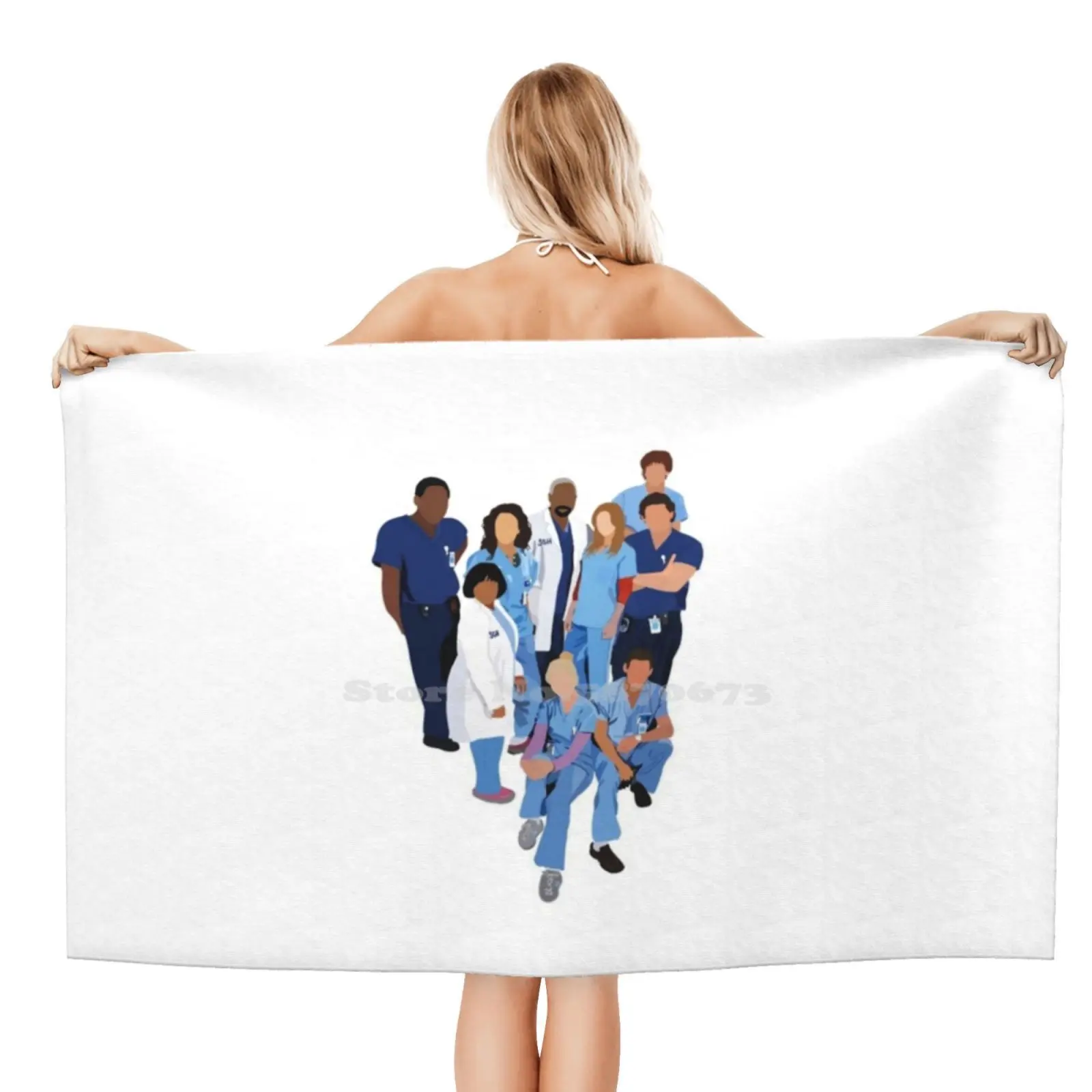 Быстросохнущие пляжные ранние полотенца Анатомия Грей серая фильмы по