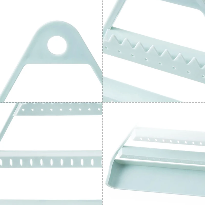 

4 Layer ABS Plastic Necklace Earrings Bathroom Home Organizer Jewelry Storage Rack Triangle Holder Accessories Supplies Products
