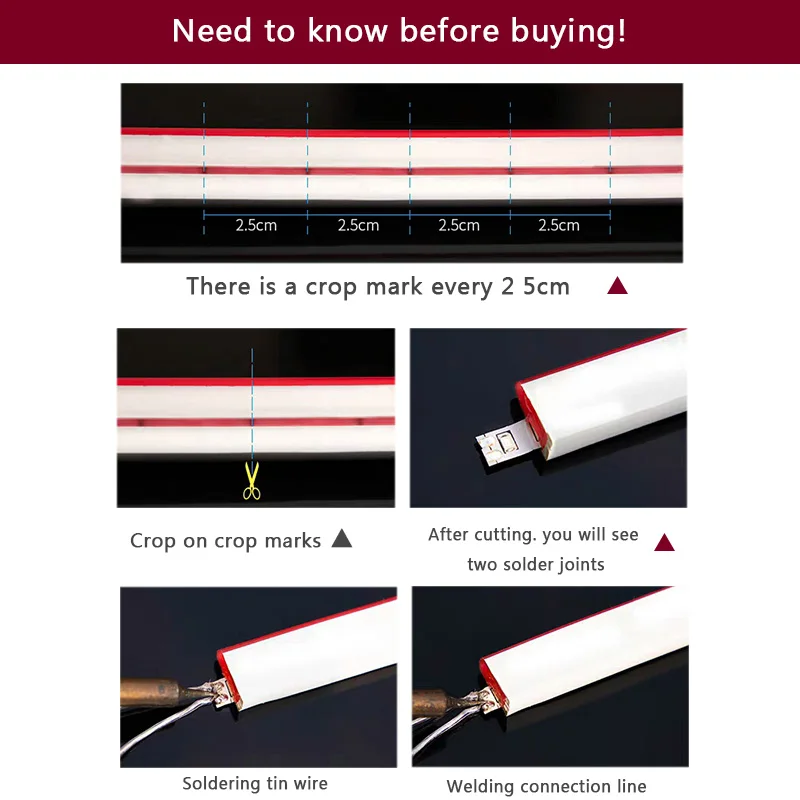 220В неоновый светильник гибкая светодиодная лента для рождественских праздников