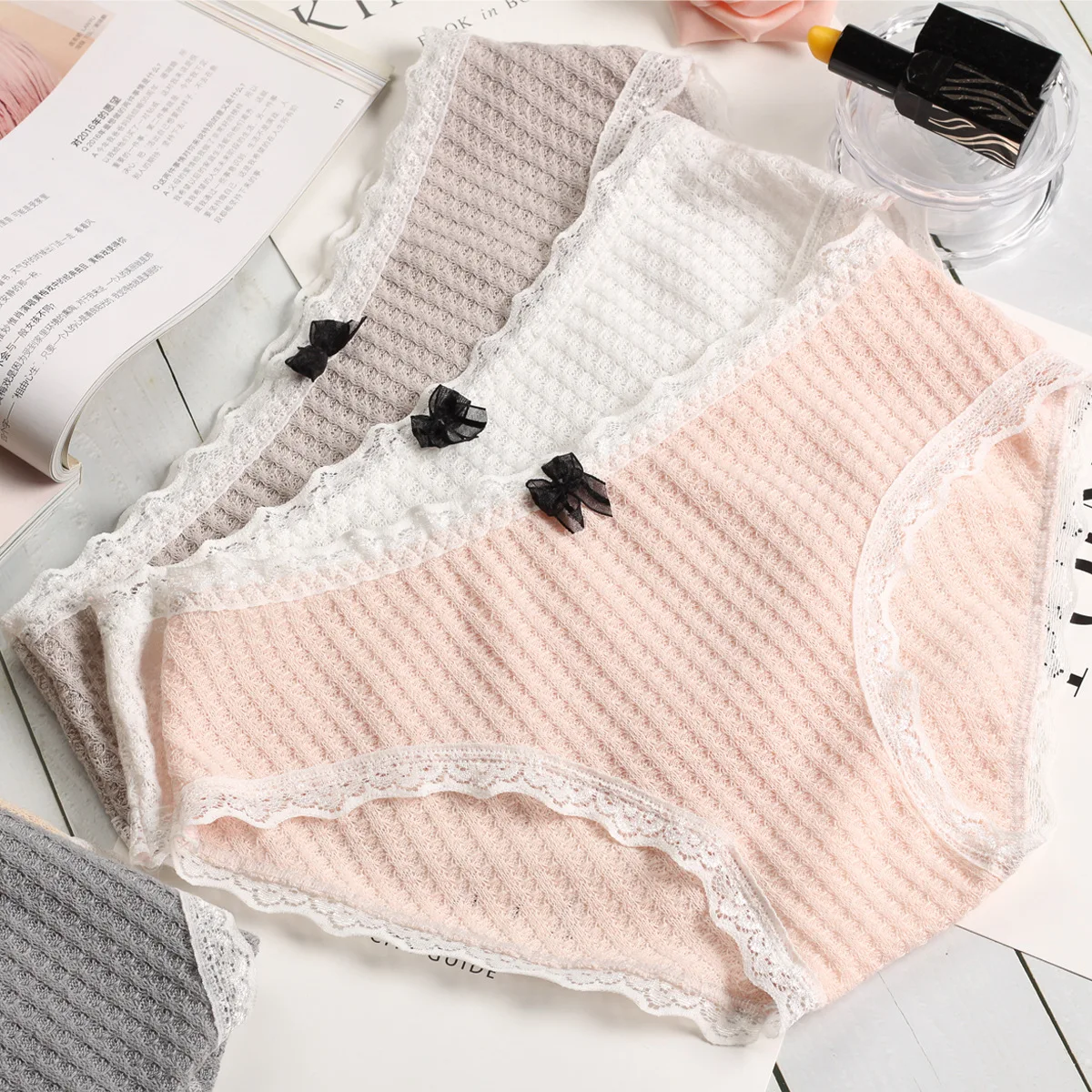 Японская Студенческая Мягкая дышащая ткань леди чистый хлопок нижнее белье