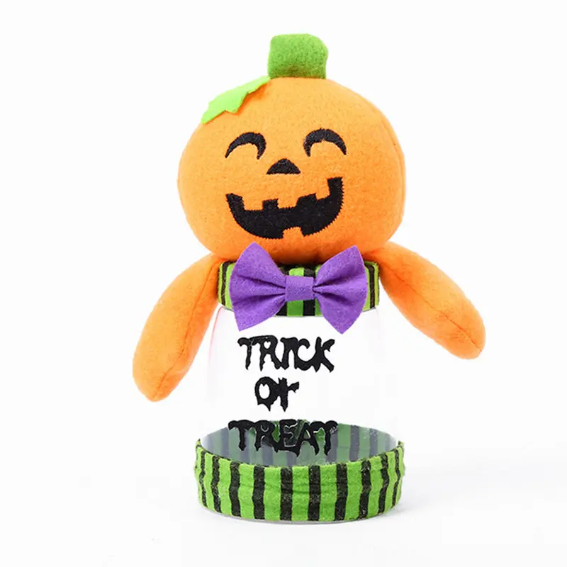 Банка для конфет на Хэллоуин милый пластиковый контейнер с черной кошкой банки