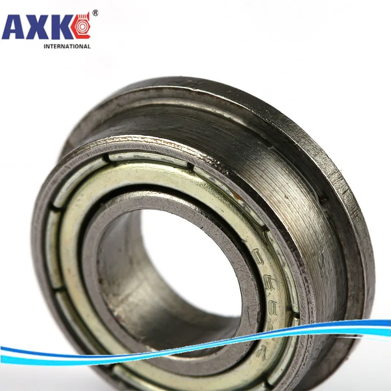 

200pcs free shipping flange bearing Thin wall deep groove ball bearings F6800ZZ 10*19*21*5*1 mm