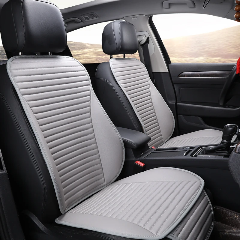 

Easy Clean Not Moves Car Seat Cushions, Accessories For Kia Rio Universal Pu Leather Non Slide Seats Cover Water Proof M8 X30