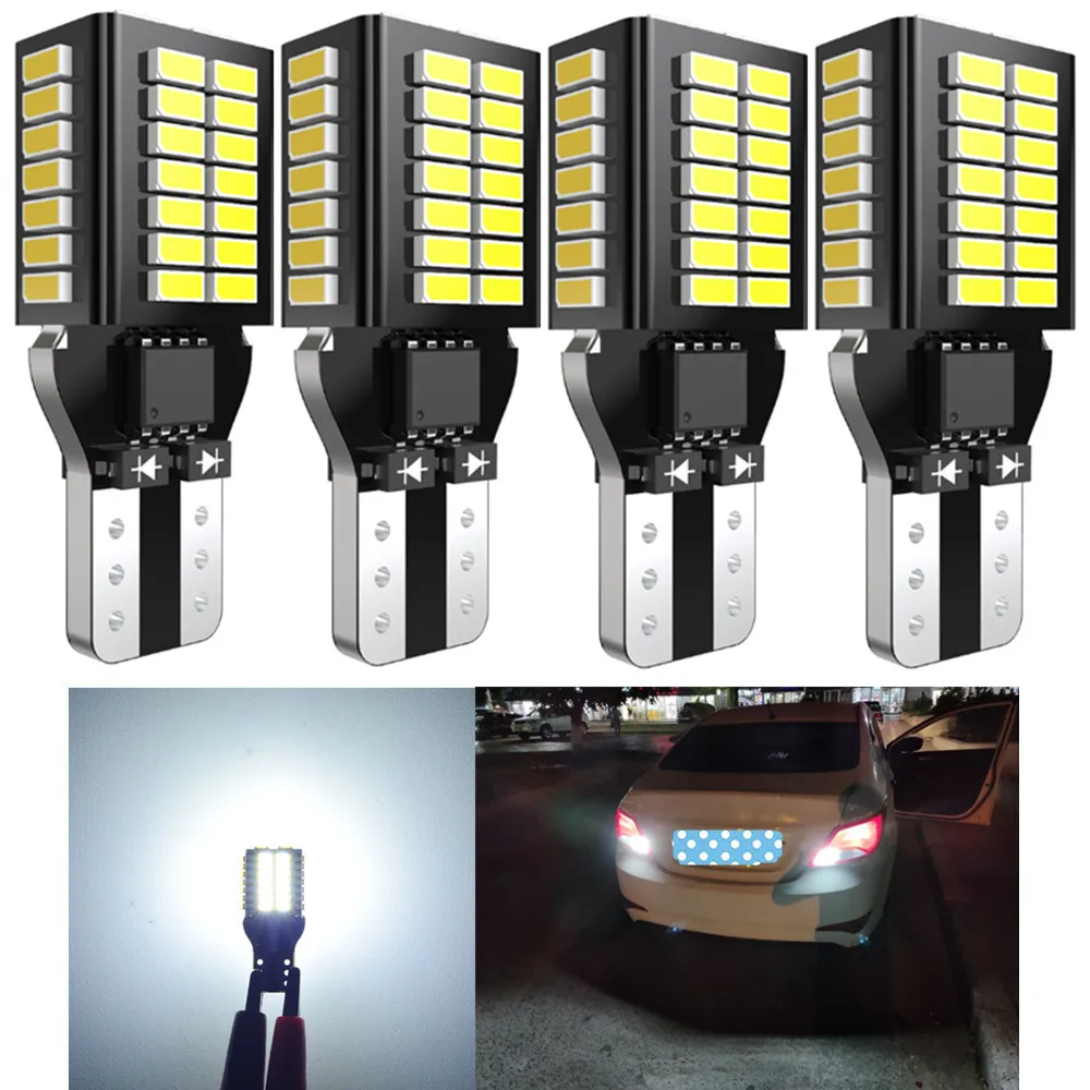

4x Car LED Reverse Light Canbus Lamp W16W 921 T15 For Renault Trafic Safrane megane 2 3 duster logan laguna Koleos clio 4 captur