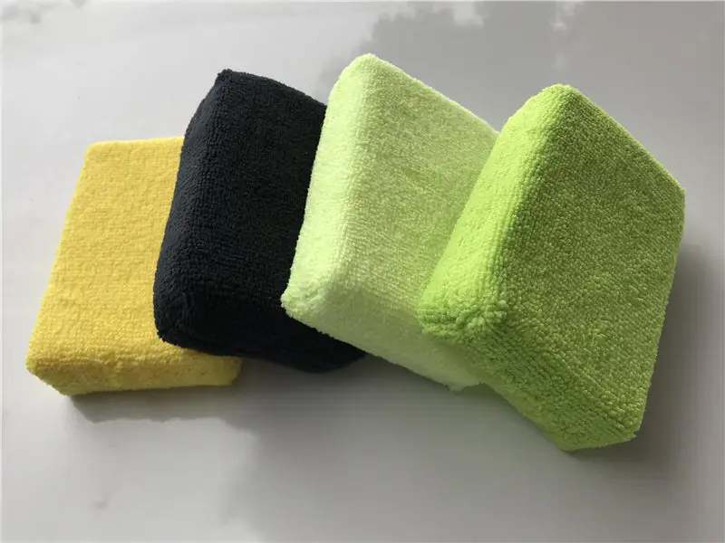 5 PCS Mix color 5 шт., Аппликаторы из микрофибры премиум-класса для ухода за автомобилем, губки, салфетки, микрофибра для полировки воска - Цвет: 5 PCS Mix color