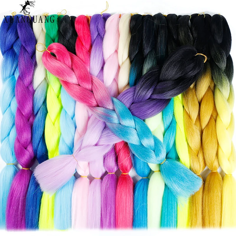 Парик большая коса волос крючком термостойкие волосы наращивание 24 дюйма