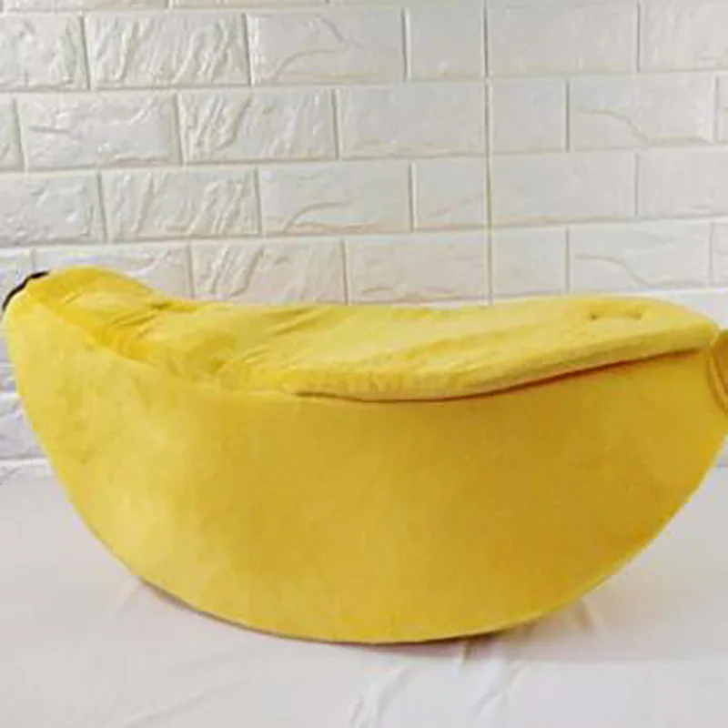 Банановая кожура кошка дом милый вид банан кровать для кошки котята домашних