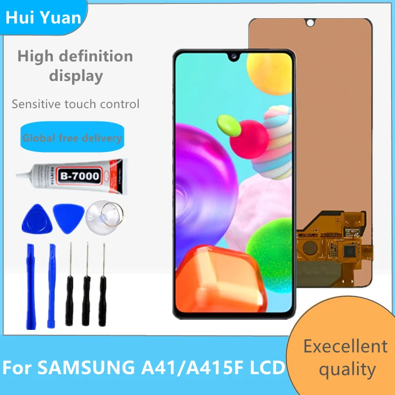 AMOLED For Samsung Galaxy A41 SM-A415F A415 LCD Display Touch Screen Digitizer Assembly Replacement Parts enlarge