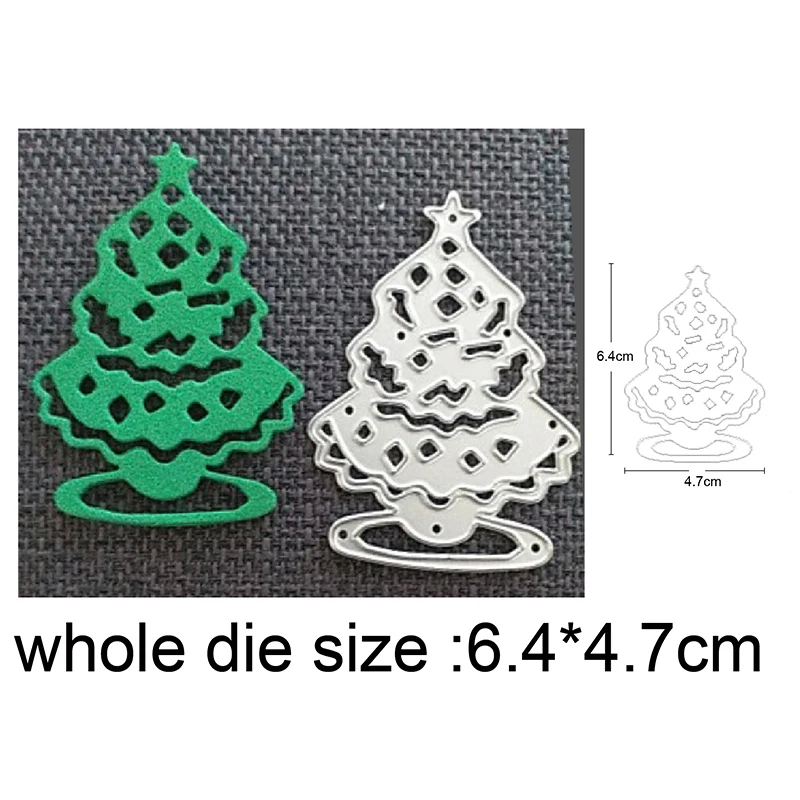 

metal cutting dies cut die Christmas Decorations Ornament Gift Box Tree Scrapbooking cards knife mould blade punch stencils dies