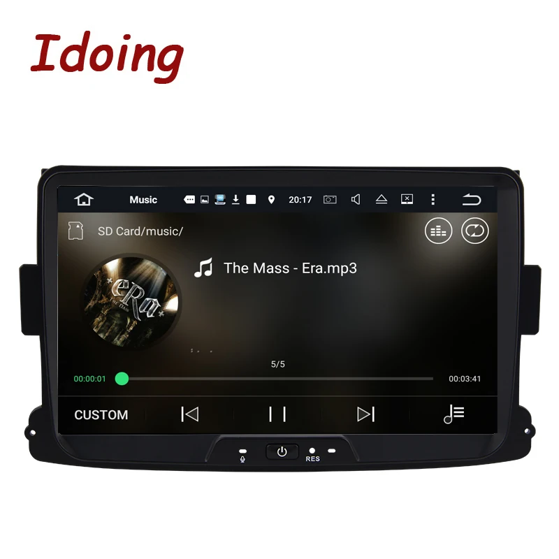 Idoing Android 7 1 2G + 16G 4 ядра рулевого колеса 1Din для Rebault Megane автомобиля емкостный видео