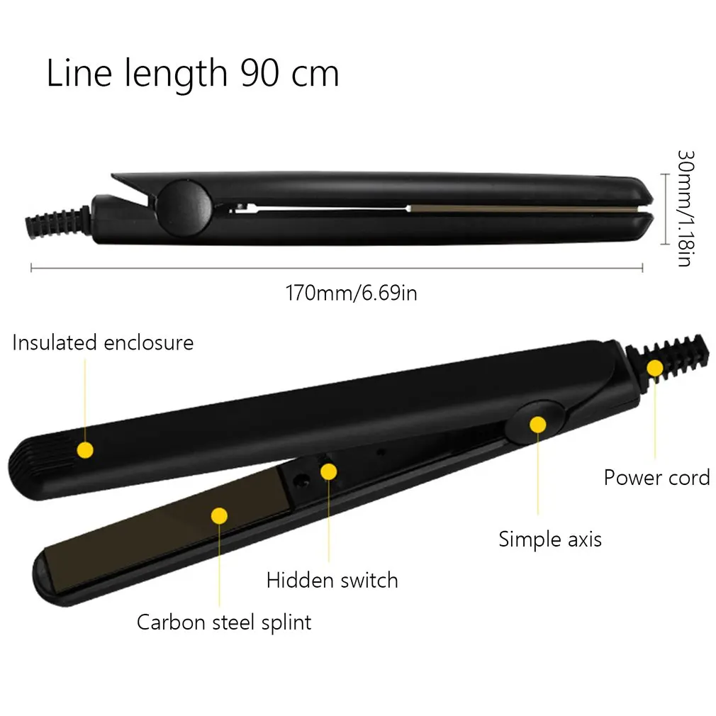 

XL-328 Straight Hair Stick Hair Curler Dual Use Not Hurt Hair Portable Lightweight Dual Hair Straightener