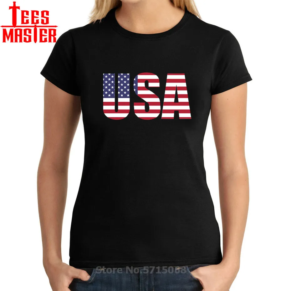 Американская Винтажная Футболка с принтом флага орла и букв 3D женская футболка