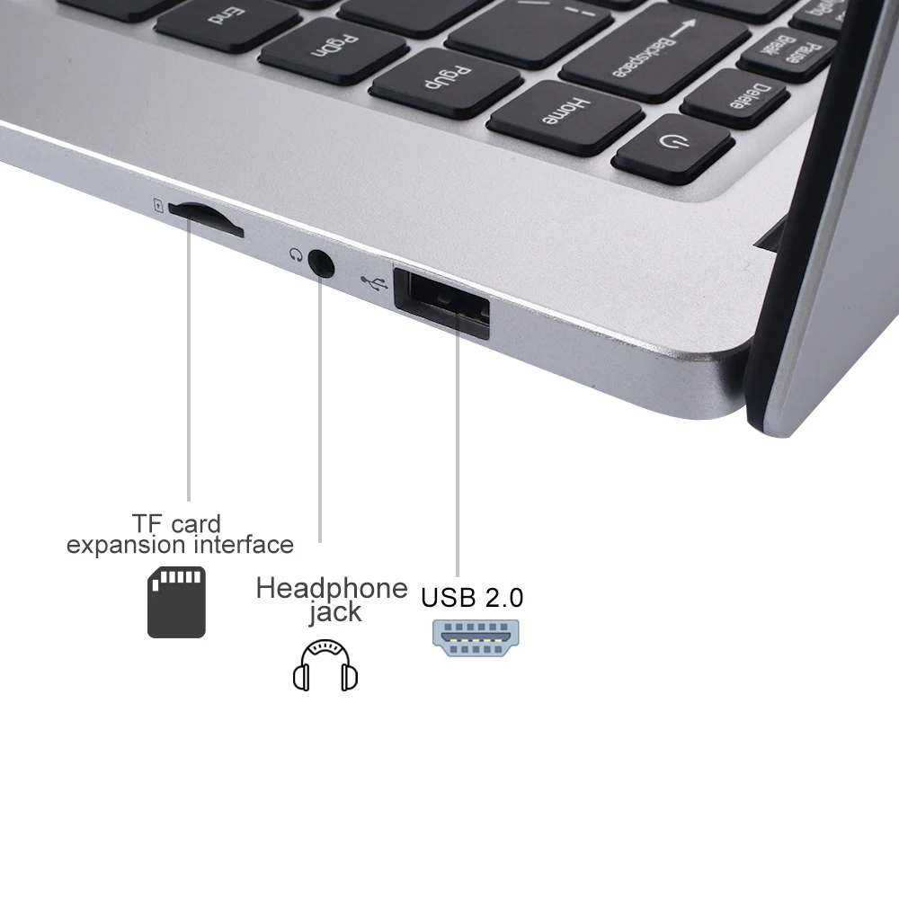 

14 Inch 4GB+192GB SSD 1080P IPS Notebook Intel E8000 Quad Core Windows 10 Laptop Student Netbook HDMI 5G WiFi Office Work Study