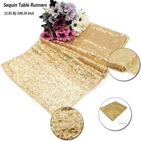 sequin table runners champagne 11 81 by 108 26 inch glitter champagne table runner for holiday christmas gift wedding birthday