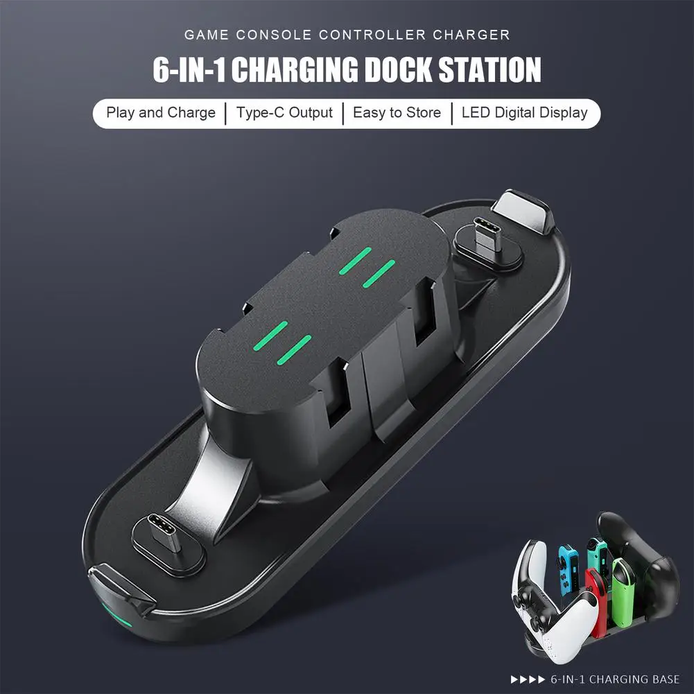 Игровая консоль контроллер зарядное устройство 6 в 1 зарядная док-станция