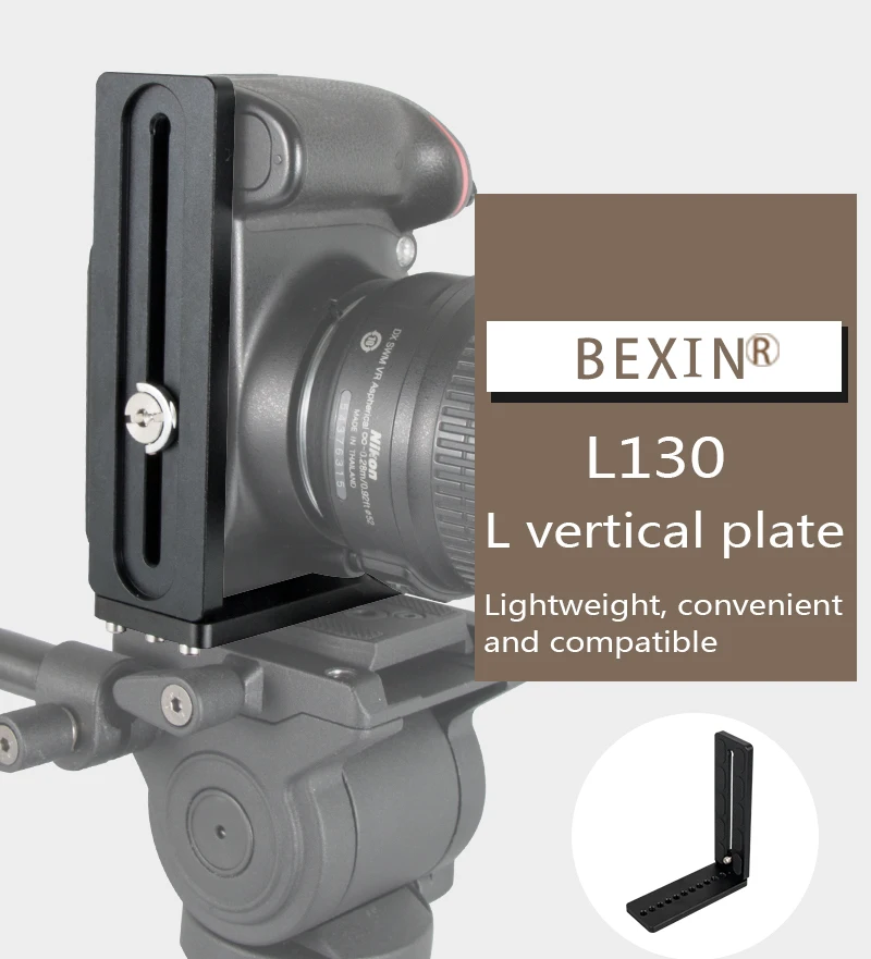 BEXIN штатив dslr камера arca swiss быстросъемная l-образная пластина l-образный кронштейн держатель рукоятка с винтом 1/4 для canon nikon sony