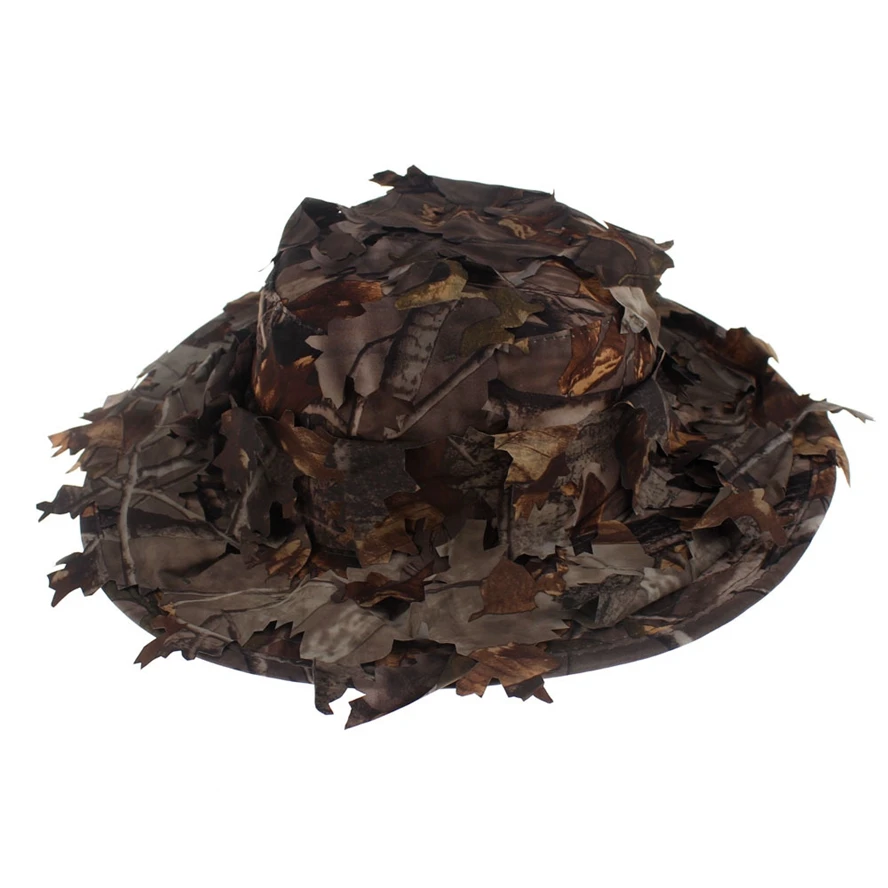 Открытый Bionic Камуфляж Dead Leaf круглая Рыбацкая шляпа Рыбалка Охота солнцезащитная