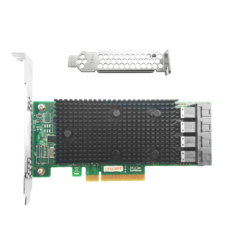 AS3416-16I 9400-16I SFF8643 * 4 16 портов NVMe + SAS SATA HBA с LSI SAS3416 | Компьютеры и офис