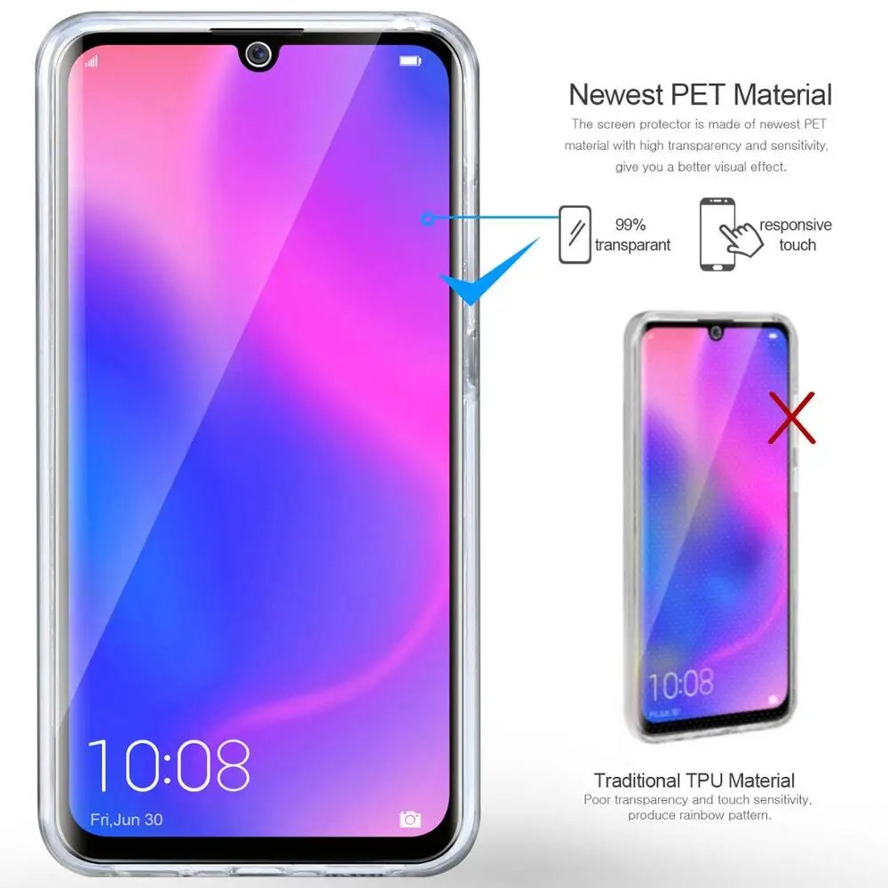 Чехол для Huawei P30 P20 Mate 20 10 lite Pro чехол с полной защитой силиконовый прозрачный из