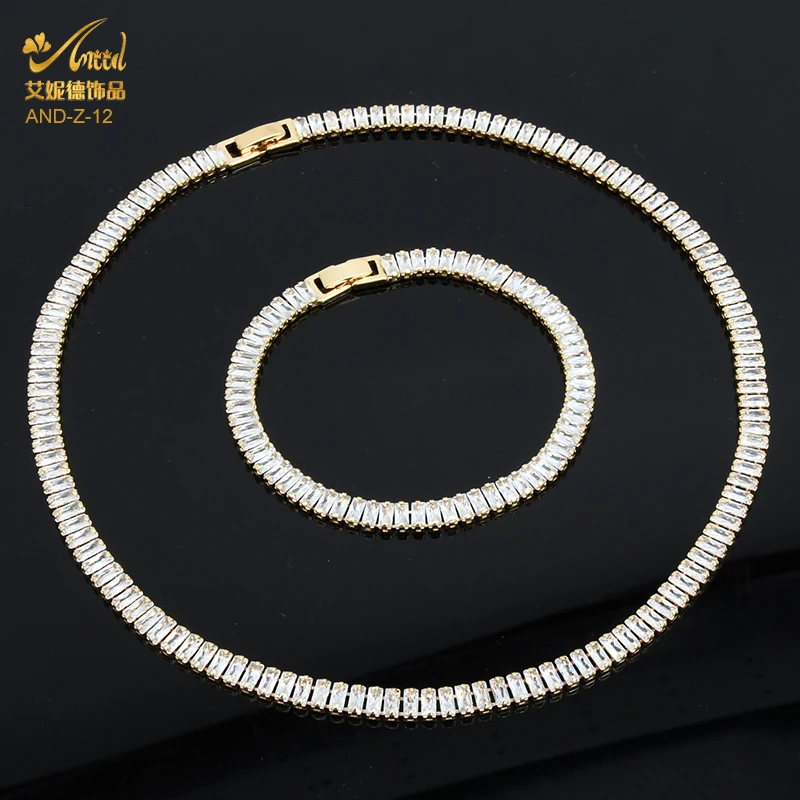 

ANIID Chain Necklace Cuban Link Bracelets For Girls Choker With Rhinestones Fashion Jewelry Man Pendant Chunky Iced Out Punk