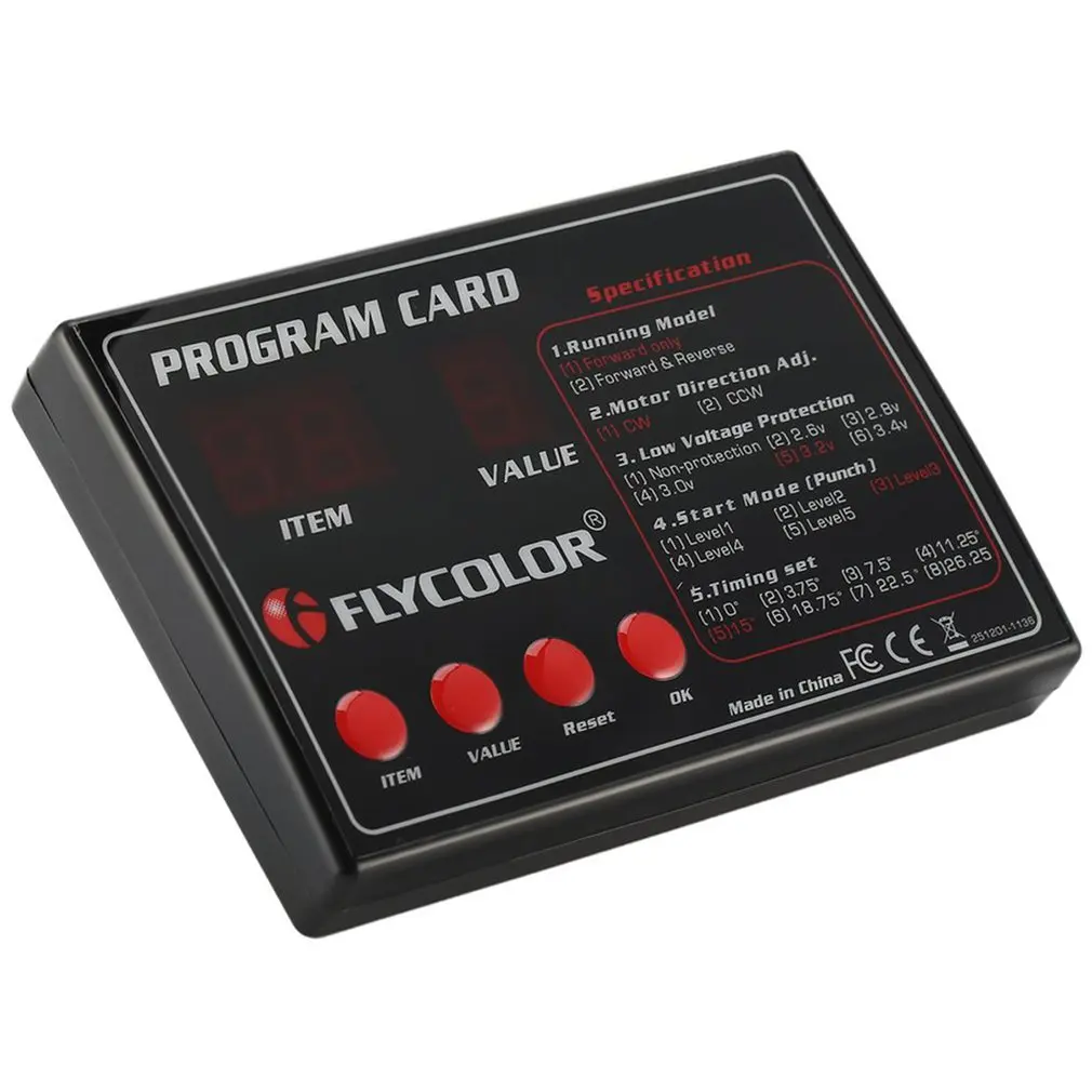 

FLYCOLOR FlyMonster Programing Card For Remote Control RC Boats Ship Flycolor ESC Electronic Speed Controller