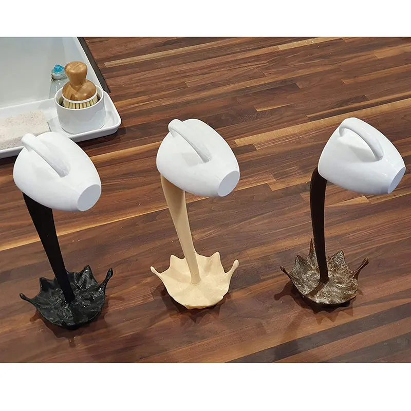 

Floating Spilling Coffee Cup Sculpture Kitchen Decor Spilling Magic Pouring Splash FP8