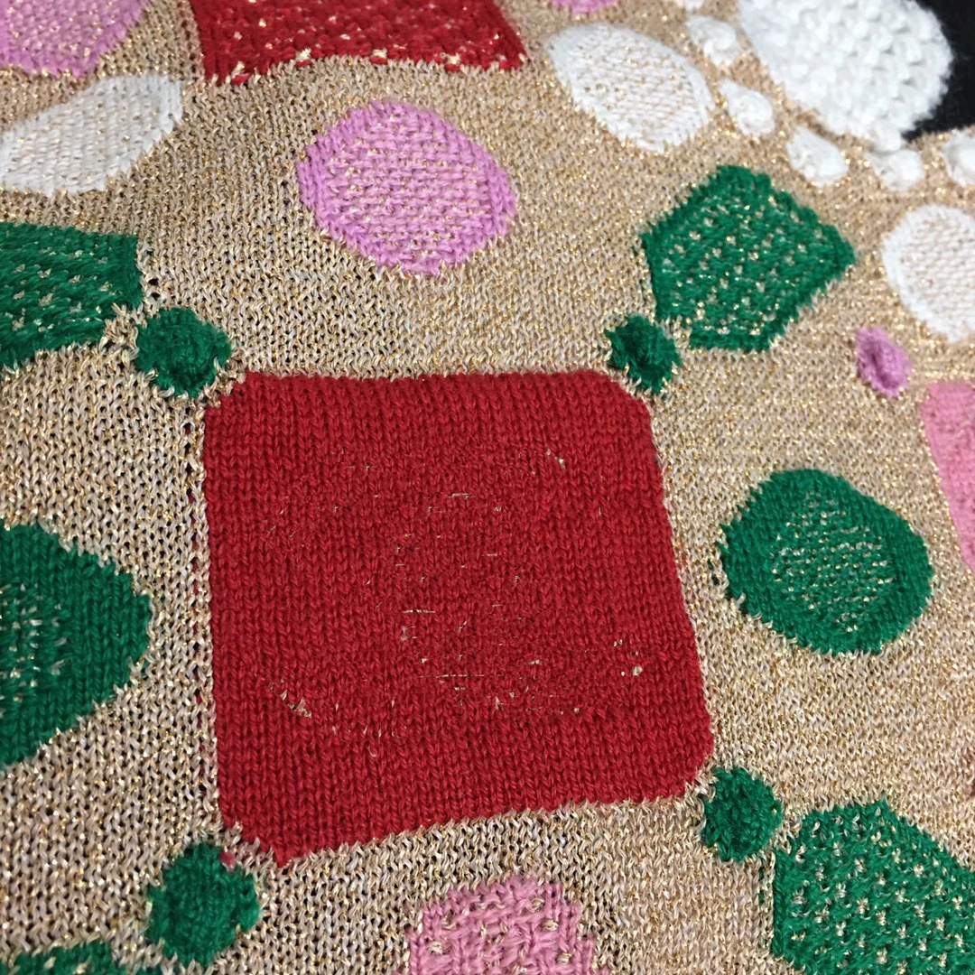 

High Quality Luxury Women Autumn and Winter Pullover Gem Jacquard Pattern Long Sleeve Cashmere Knit Sweater